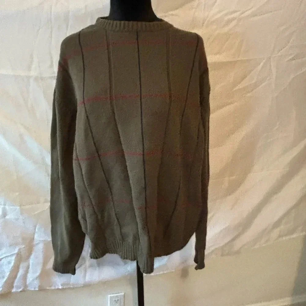 Haggar Crew neck Sweater, Men’s Size XL, long sleeve, textured, good condition